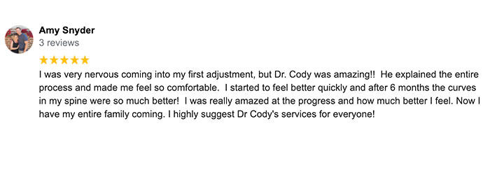 Chiropractic Redmond WA Testimonial Amy